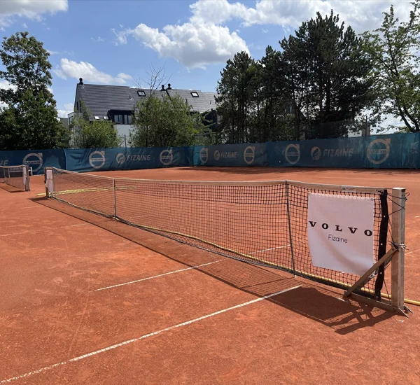 Terrains de tennis vue aérienne